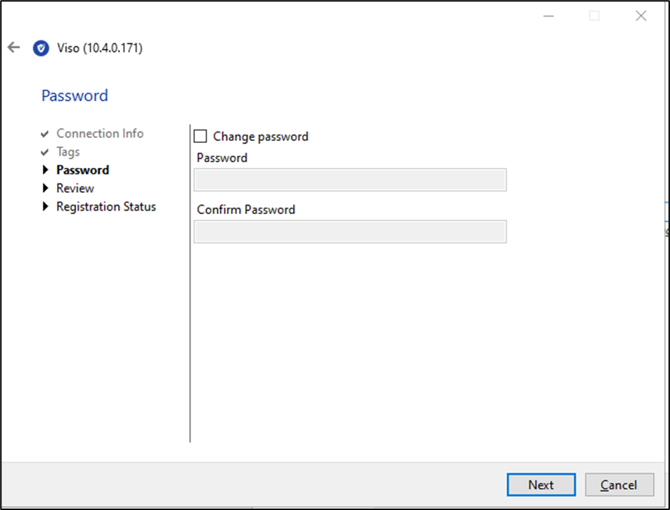 Enrolling a Windows Device--applying an agent password