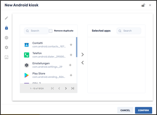 Creating a Kiosk Device--assigning applications