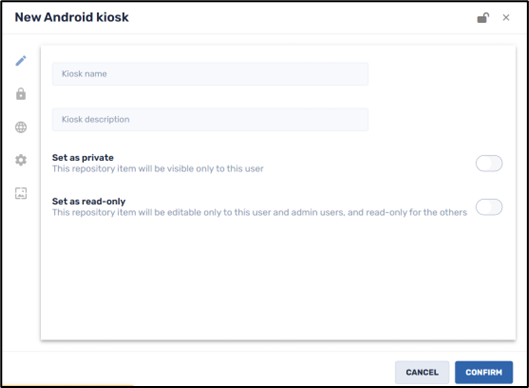 Creating a Kiosk Device--assigning a name