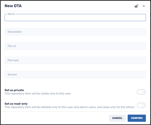 Installing OTA Updates--Creating a New OTA Update